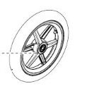 THULE Front Wheel Assembly 12"  