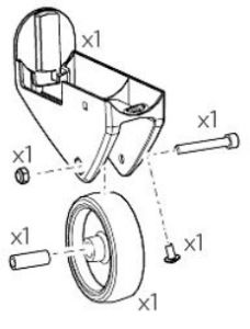 Thule Transportwheel Kit right EF XT